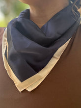 Cargar imagen en el visor de la galería, Navy Blue Silk Bandana