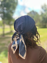 Cargar imagen en el visor de la galería, Navy Blue Silk Bandana