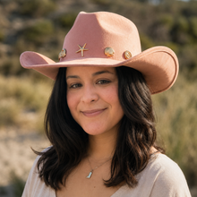 Load image into Gallery viewer, Metallic Sea Life Charms Western Cowboy Hat