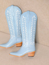 Load image into Gallery viewer, Luciana Leaves Cut Out Cowboy Boots
