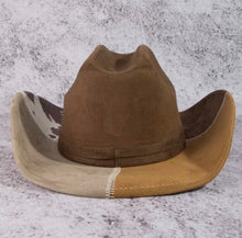 Load image into Gallery viewer, Western Color Block Cowboy Hat
