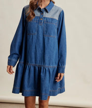 Load image into Gallery viewer, Western Denim Tiered Dress
