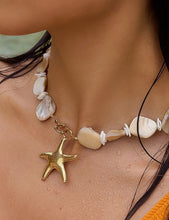 Load image into Gallery viewer, Kailanah 18K Gold Shell Starfish Necklace
