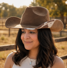 Load image into Gallery viewer, Western Color Block Cowboy Hat
