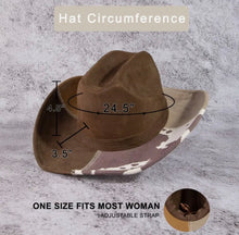 Load image into Gallery viewer, Western Color Block Cowboy Hat
