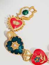 Cargar imagen en el visor de la galería, 18K Gold Boho Heart Baroque Bracelet
