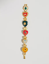 Cargar imagen en el visor de la galería, 18K Gold Boho Heart Baroque Bracelet
